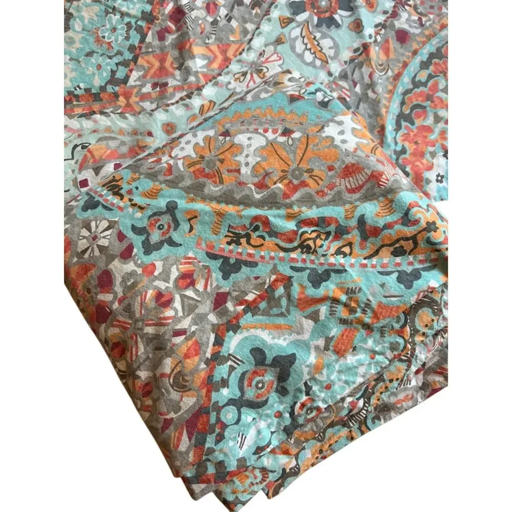 Pottery Barn F/Q Organic Cotton Paloma Paisley Duvet Cover 2 Standard Shams Bed